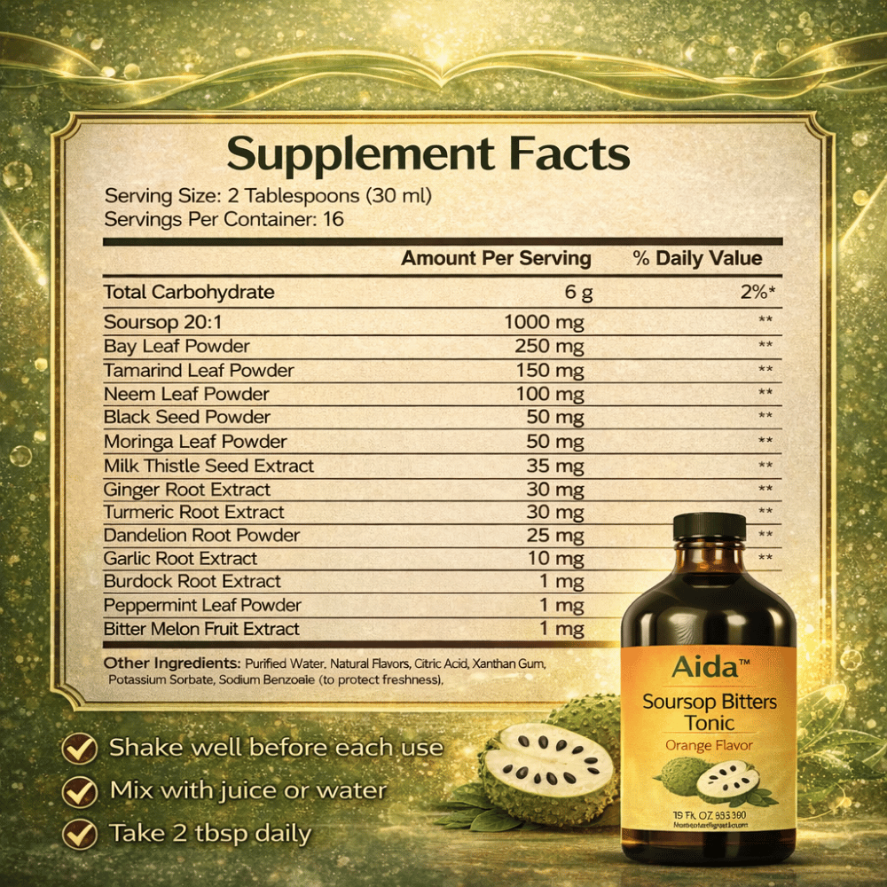 Aida™ - Soursop Bitters Tonic