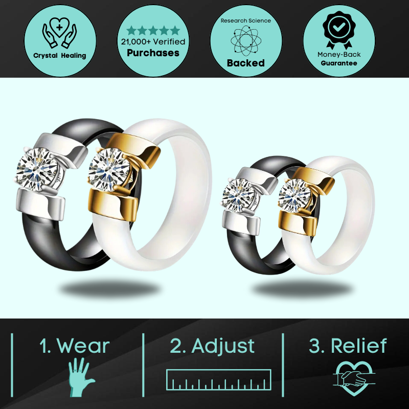 [Luxe Collection] MagTherapy™ Diamond Platinum Slimming Ring