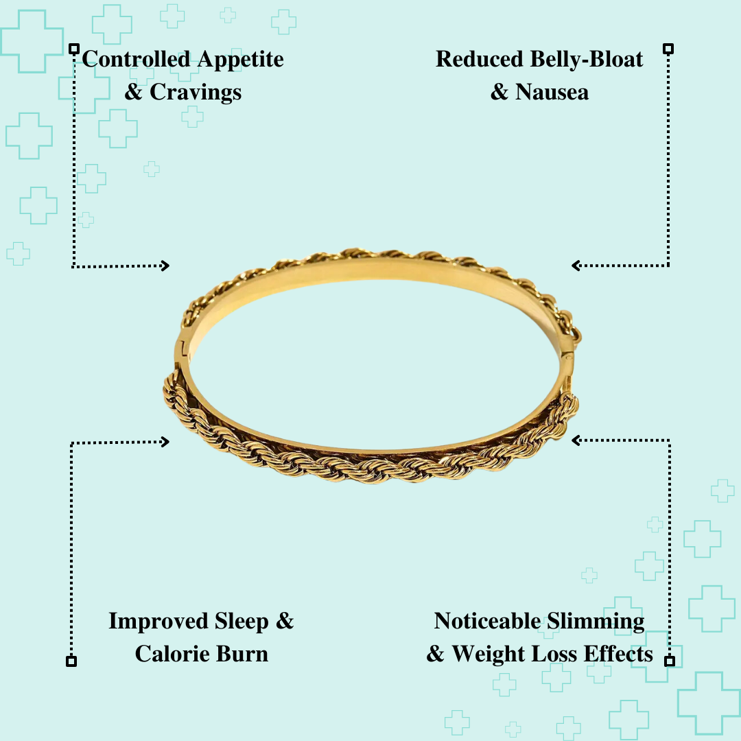 MagTherapy™ 925 Twisted Chain Bangle Menopause Bracelet