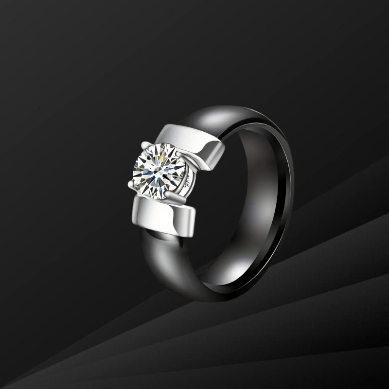 [Luxe Collection] MagTherapy™ Diamond Platinum Slimming Ring