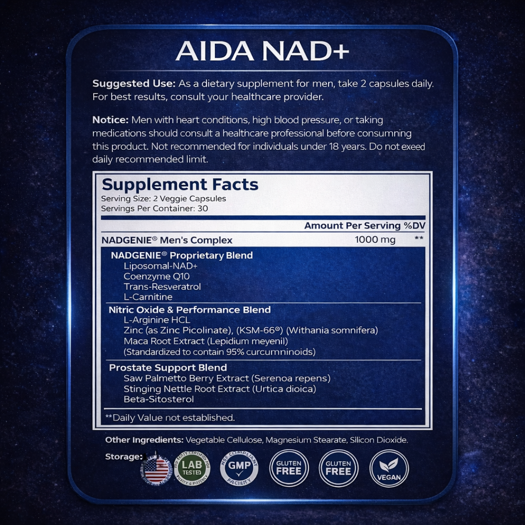Aida™ - NAD+ Capsules For Men