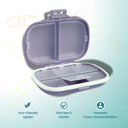 Portable Pill Organizer Box