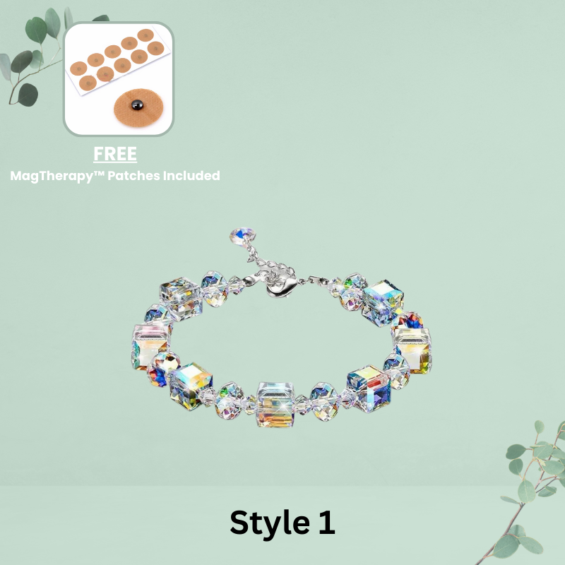 MagTherapy™ Square Rhombus Crystal  Menopause Bracelet