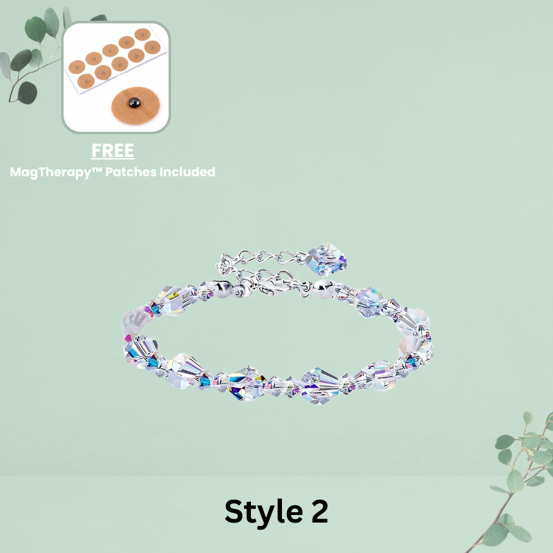 MagTherapy™ Square Rhombus Crystal  Menopause Bracelet