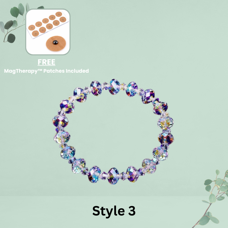 MagTherapy™ Square Rhombus Crystal  Menopause Bracelet