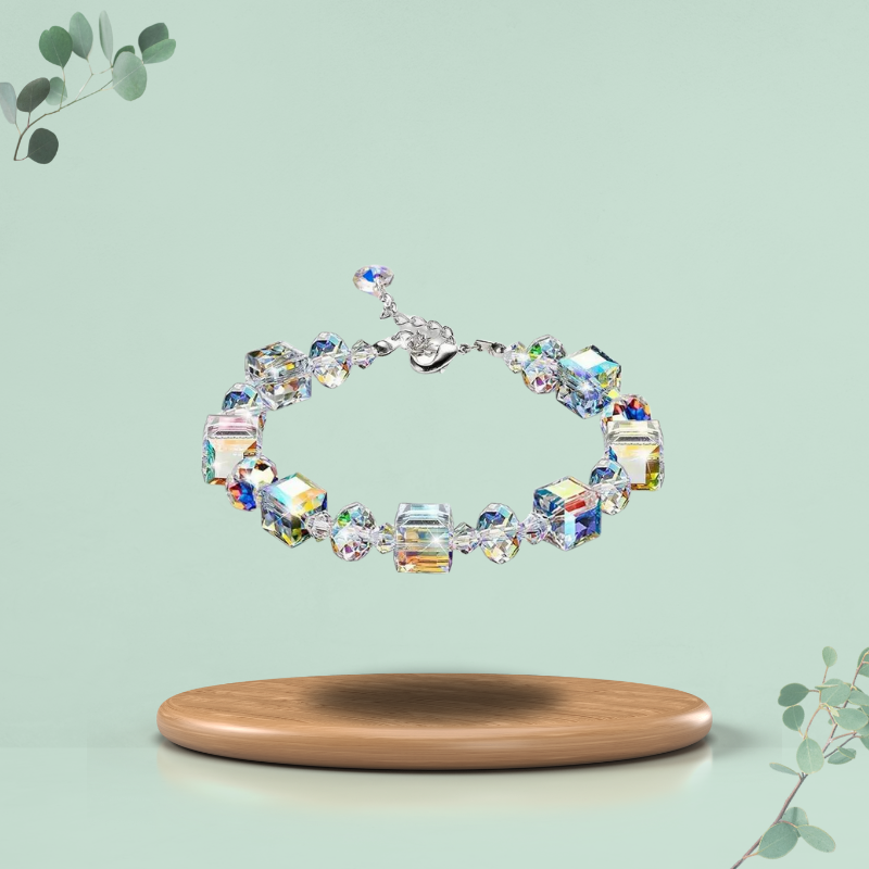 MagTherapy™ Square Rhombus Crystal  Menopause Bracelet