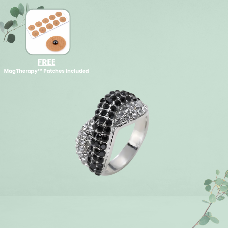 MagTherapy™  Zirconia Cross Menopause Ring