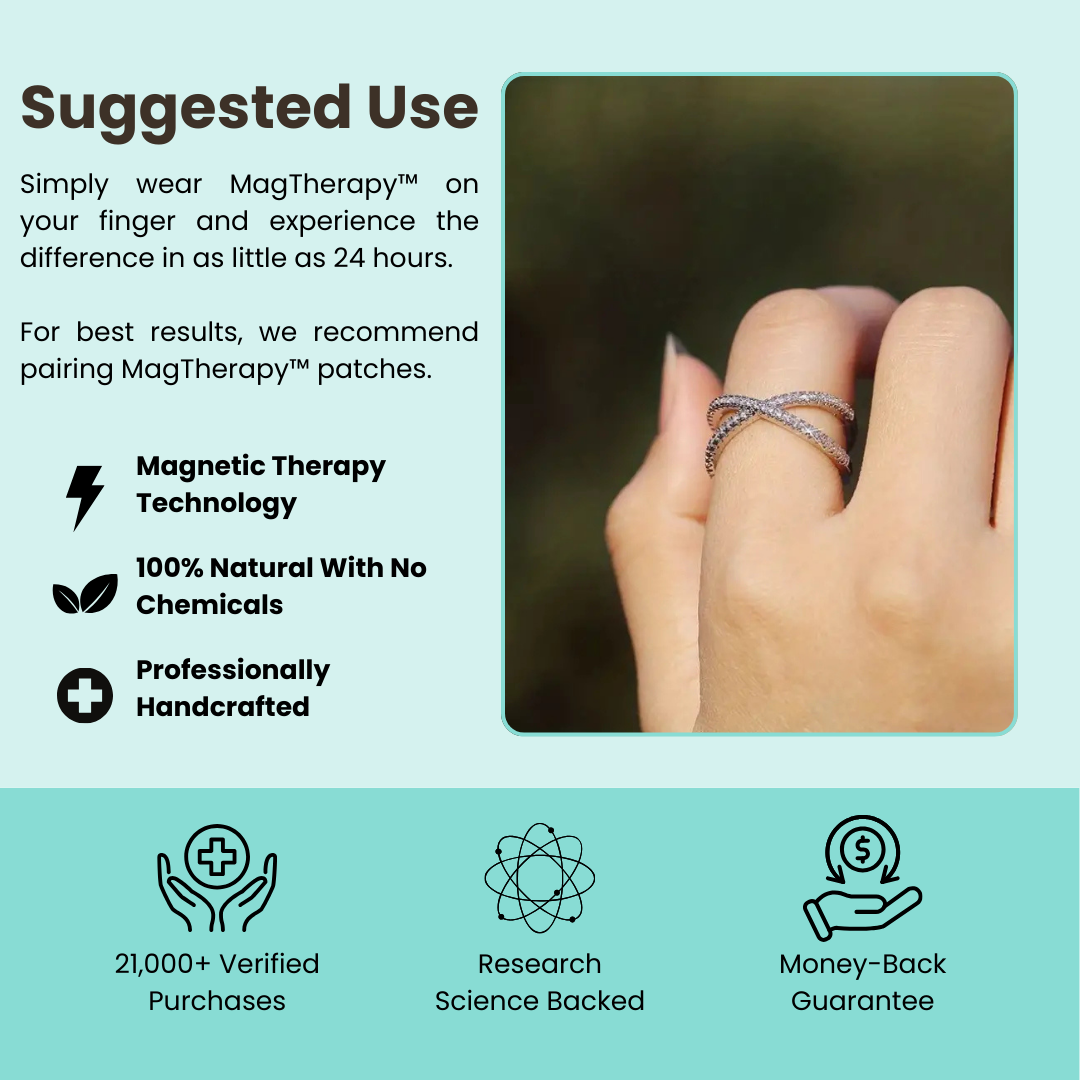 MagTherapy™ 18k Hollow Cross Menopause Ring Kit