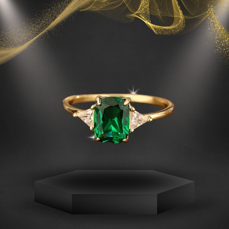 VolcanicX™ Emerald Diamond Slimming Ring