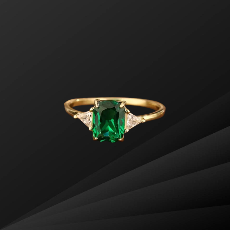 VolcanicX™ Emerald Diamond Slimming Ring