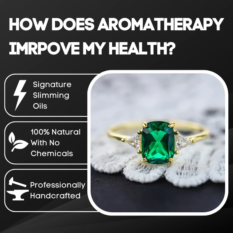 VolcanicX™ Emerald Diamond Slimming Ring