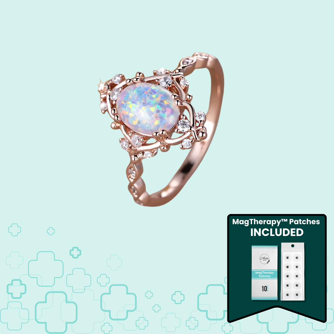 MagTherapy™ 18k White Opal Menopause Ring Kit