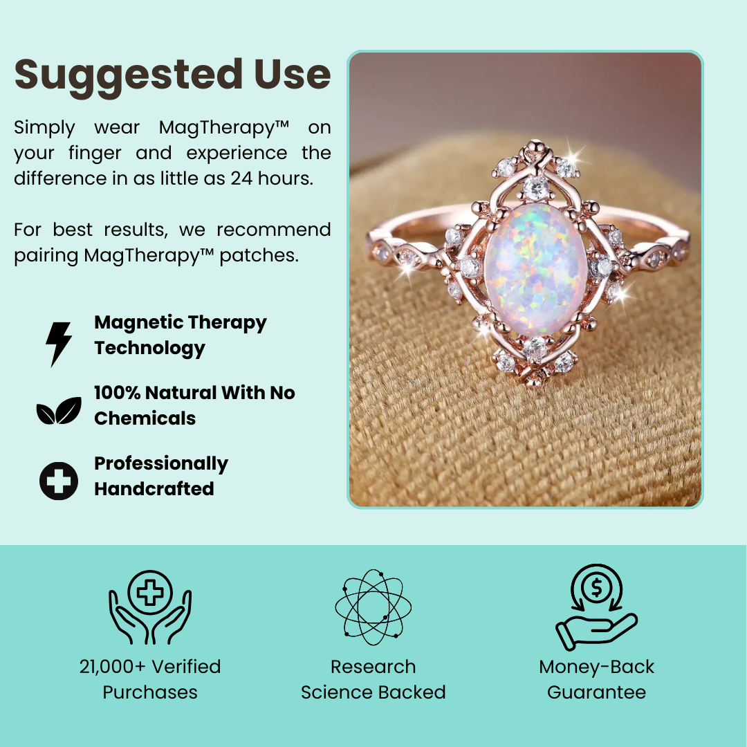 MagTherapy™ 18k White Opal Menopause Ring Kit