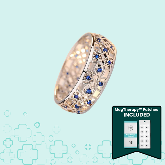 MagTherapy™ 18k Gem Woven Menopause Ring Kit