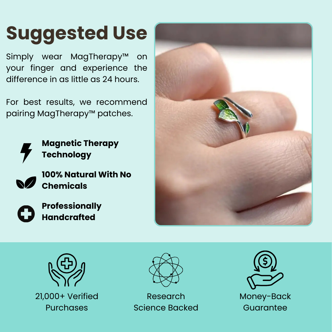 MagTherapy™ 18k Open Leaf Menopause Ring Kit