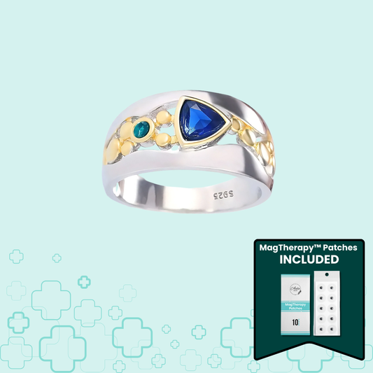 MagTherapy™ 18k Vintage Gemstone Menopause Ring Kit