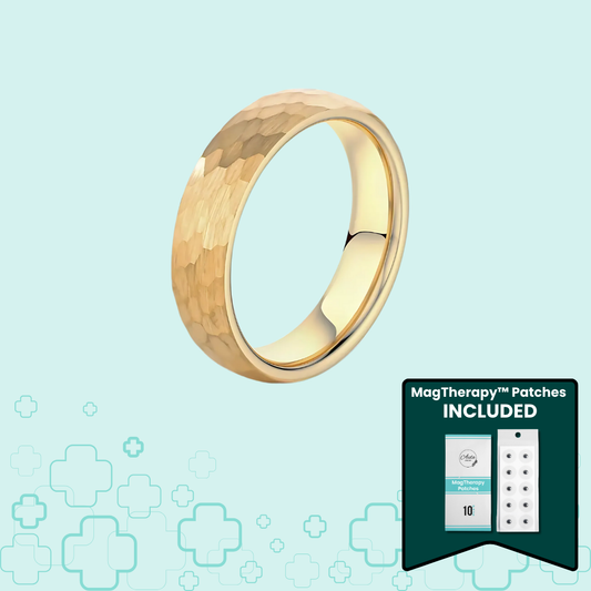 MagTherapy™ 18k Golden Hexagonal Menopause Ring Kit