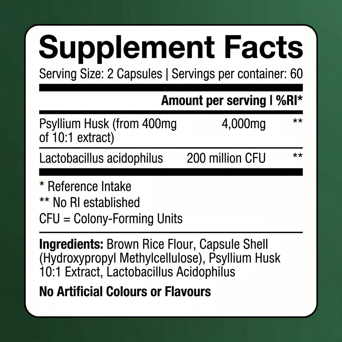 Aida™ - Psyllium Husk Capsules