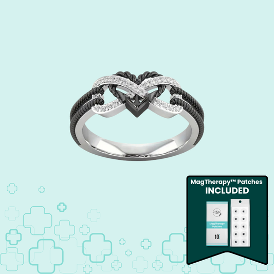 MagTherapy™ 18k Infinity Heart Menopause Ring Kit