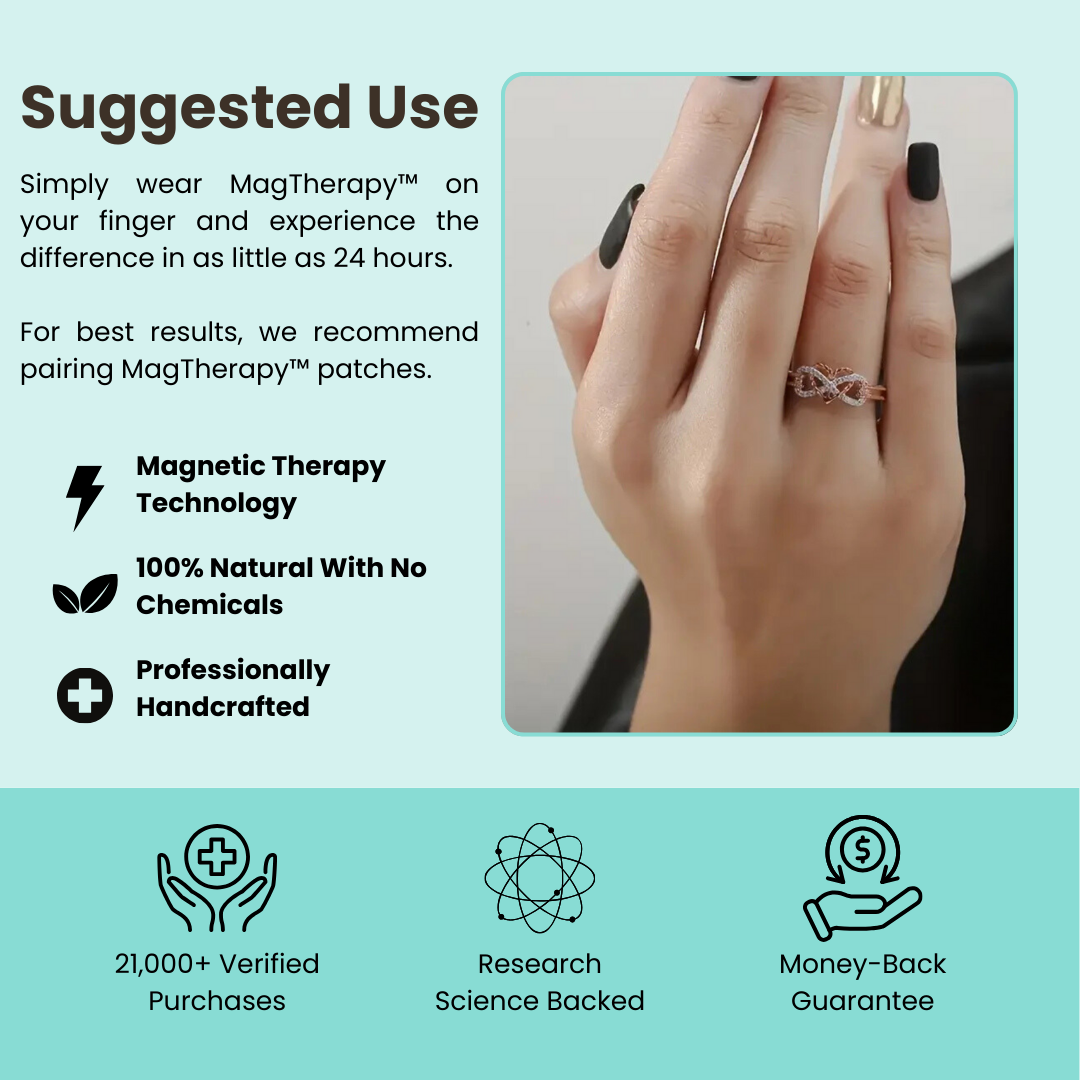 MagTherapy™ 18k Infinity Heart Menopause Ring Kit