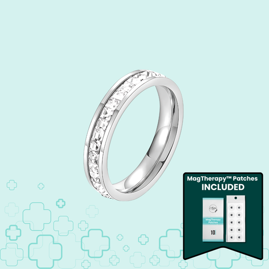 MagTherapy™ 18k Inlaid Diamond Menopause Ring Kit