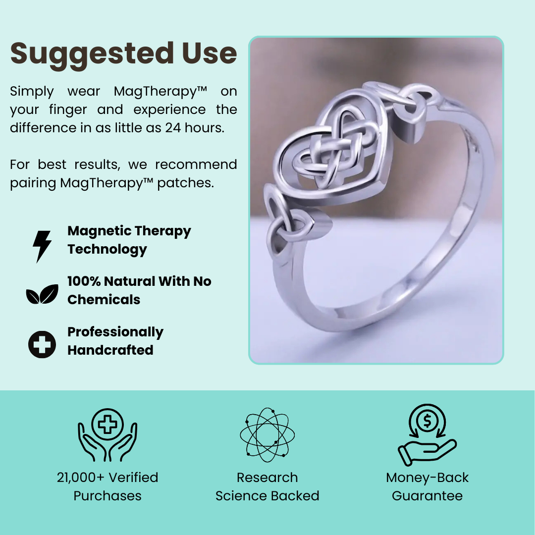 MagTherapy™ 18k Knot Heart Menopause Ring Kit