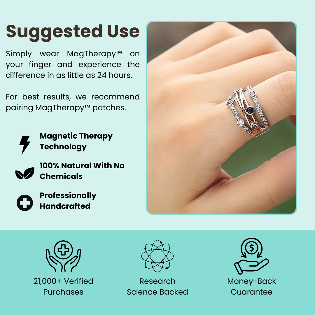 MagTherapy™ 18k Multi-Layer Gemstone Menopause Ring Kit