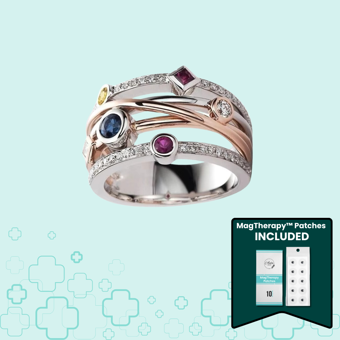 MagTherapy™ 18k Multi-Layer Gemstone Menopause Ring Kit