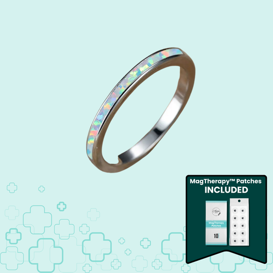 MagTherapy™ 18k Minimalistic Opal Menopause Ring Kit