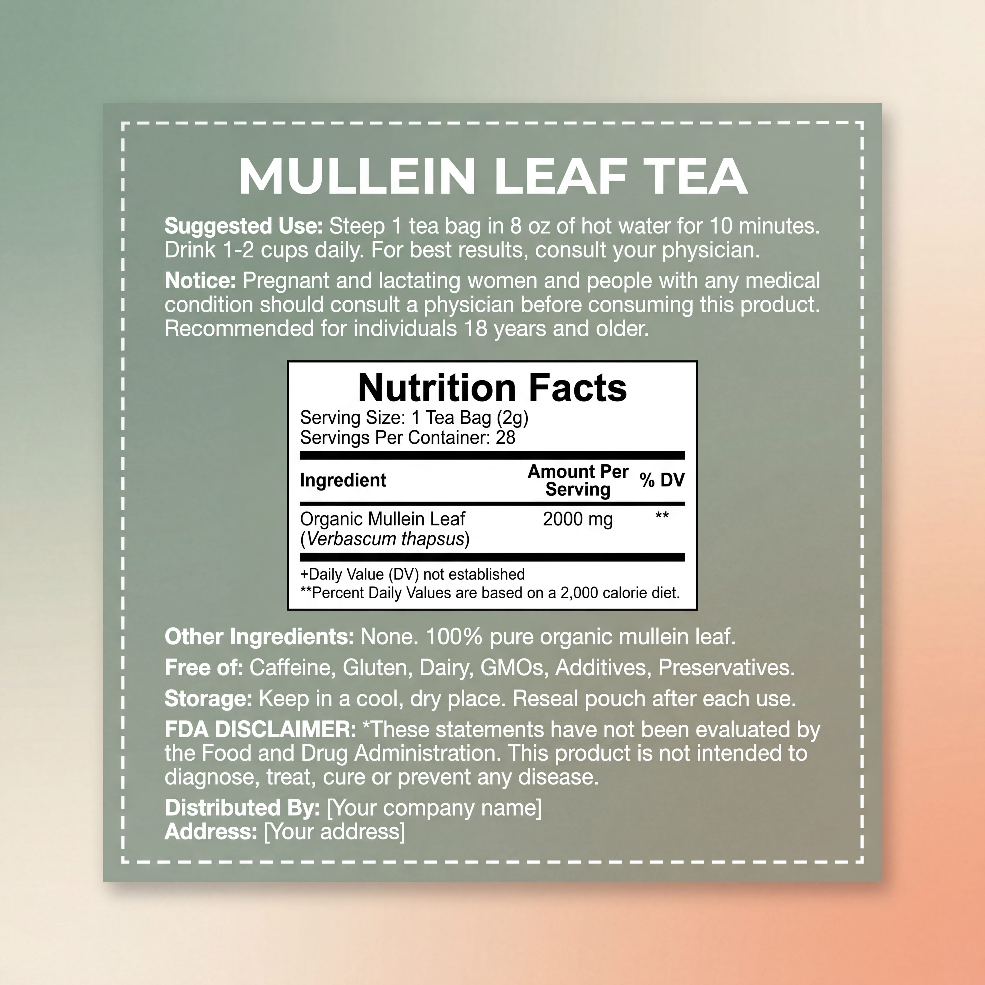 Aida™ - Angel Detox Mullein Tea