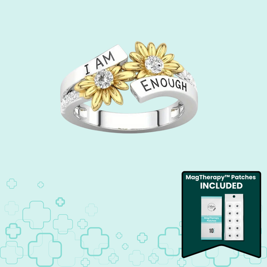 MagTherapy™ 18k Empowering Sunflower Menopause Ring Kit