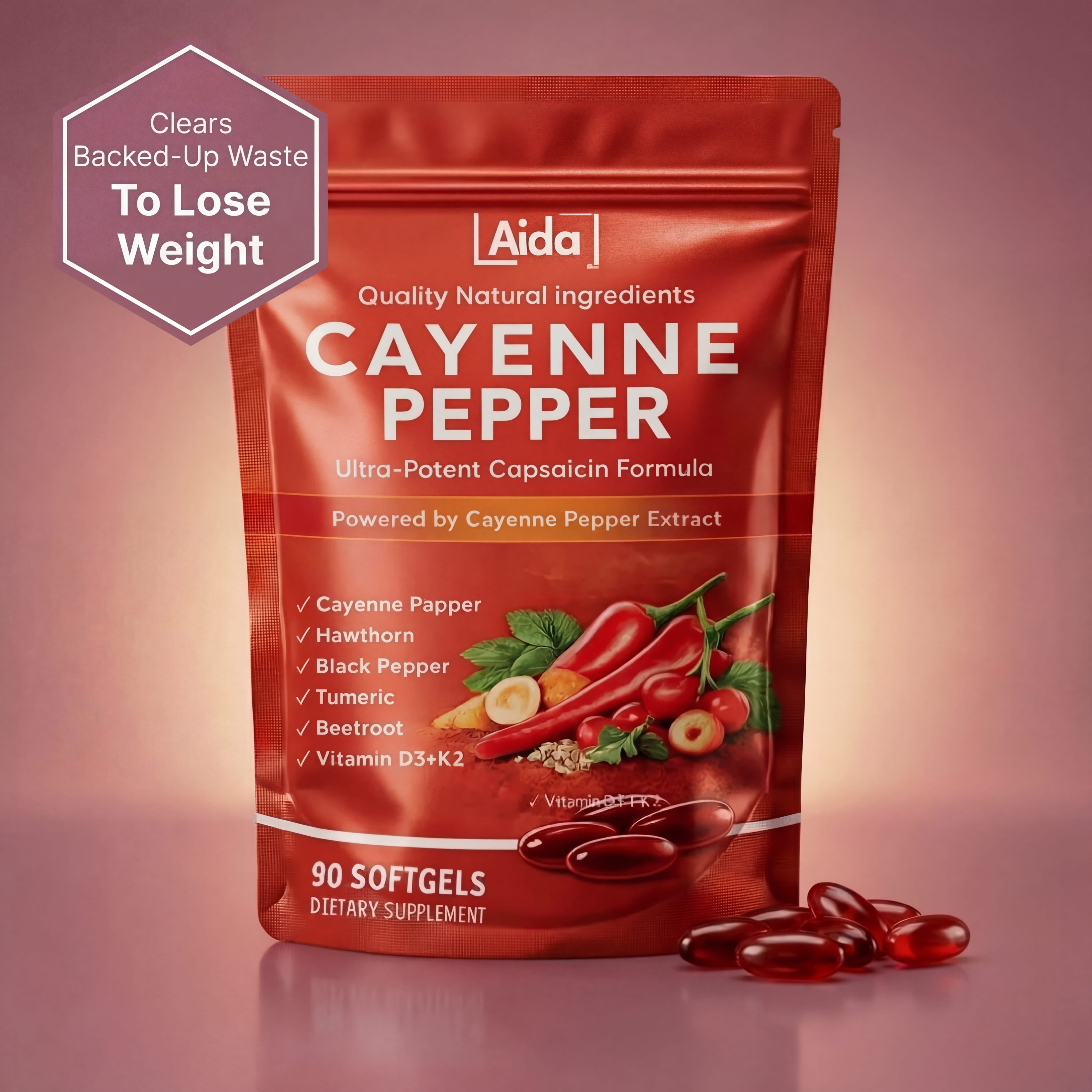Aida™ - Cayenne Cleanse Softgels