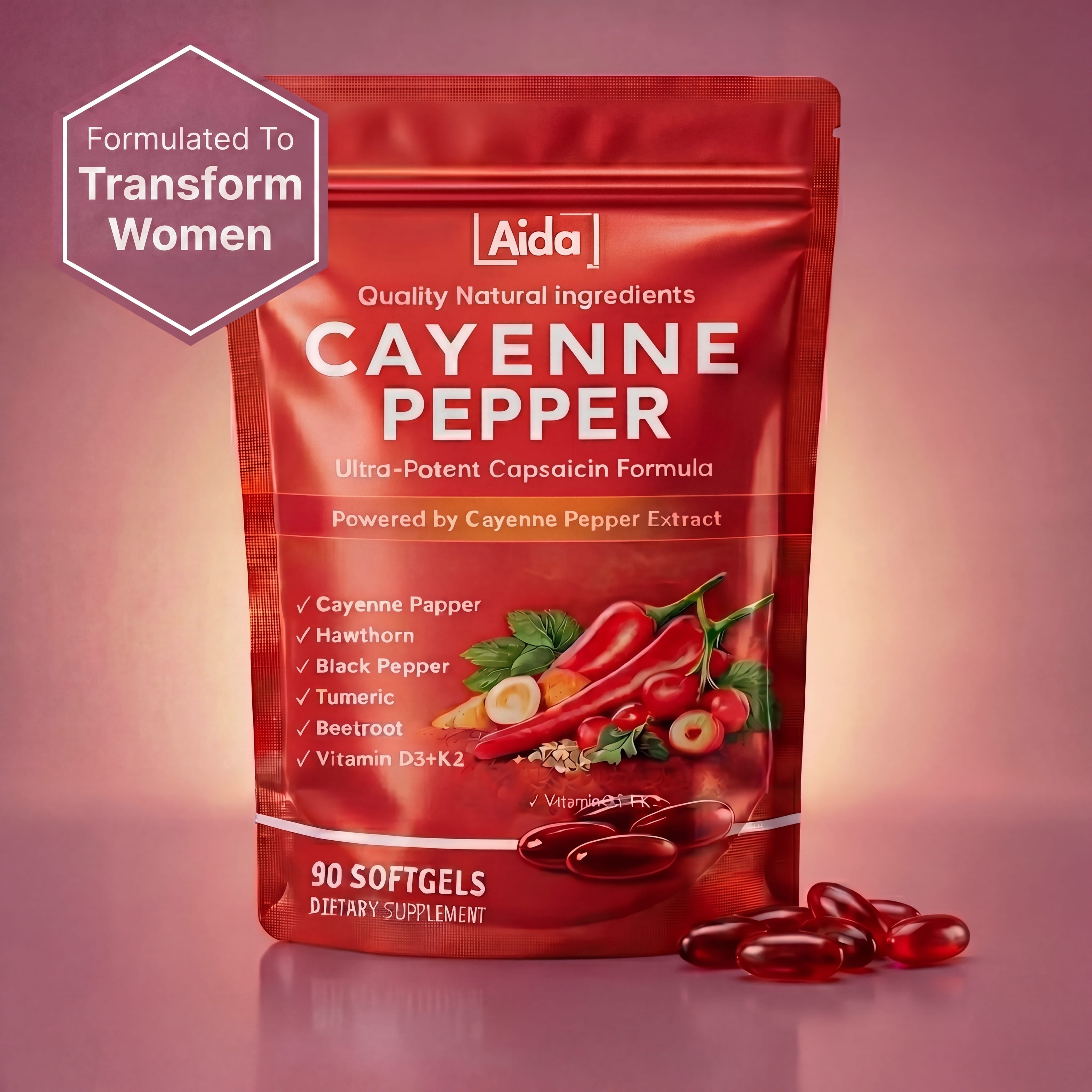 Aida™ - Queen Ignite Cayenne Softgels