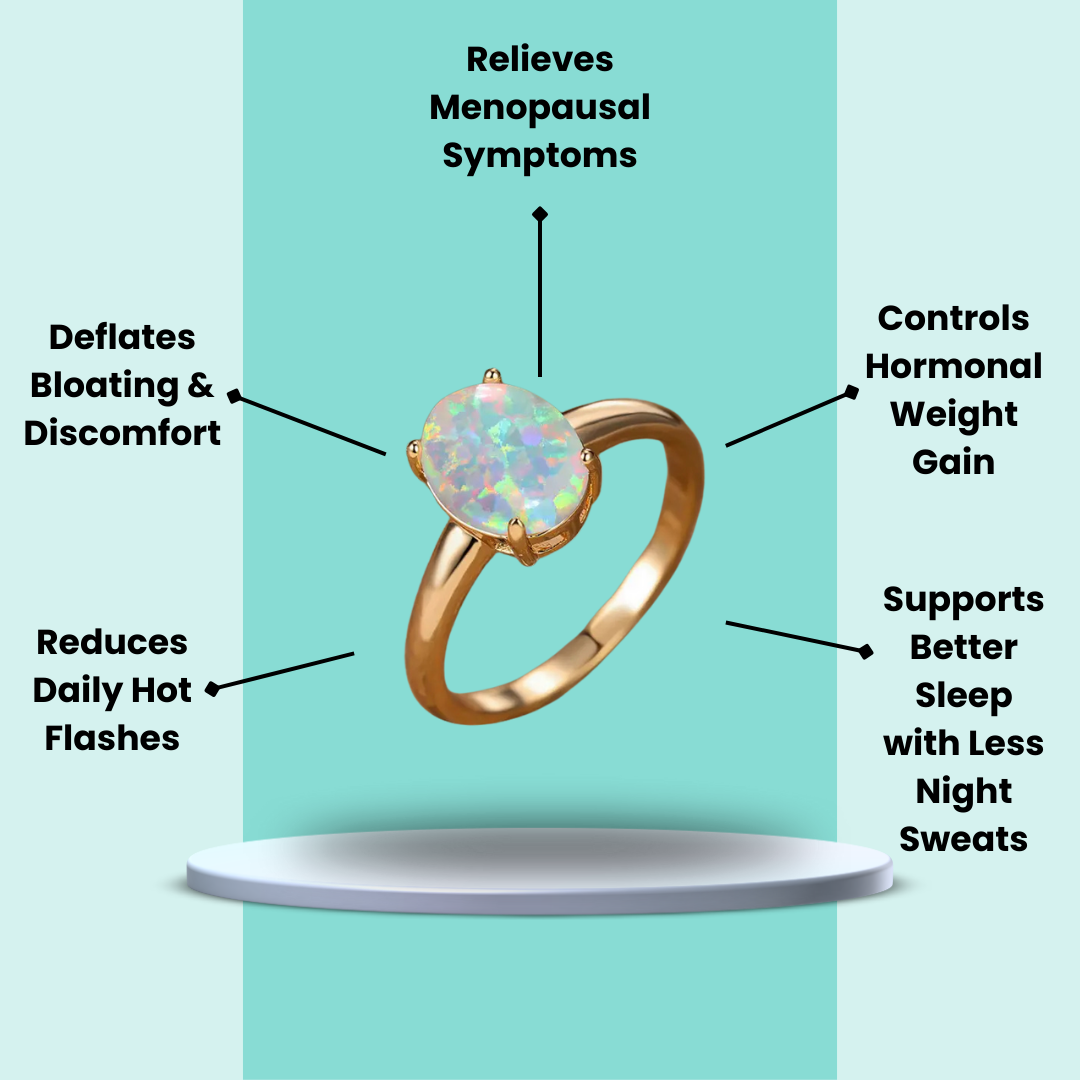 MagTherapy™ 18k Vintage Opal Menopause Ring Kit