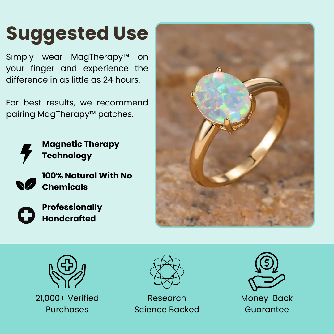 MagTherapy™ 18k Vintage Opal Menopause Ring Kit