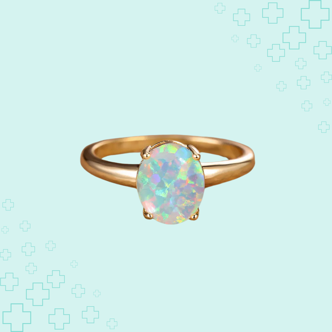 MagTherapy™ 18k Vintage Opal Menopause Ring Kit