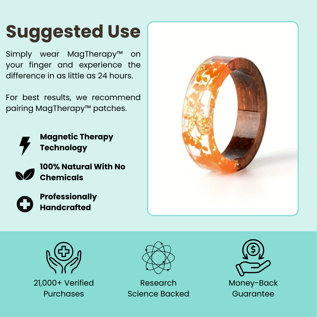 MagTherapy™ 18k Wood Resin Menopause Ring Kit