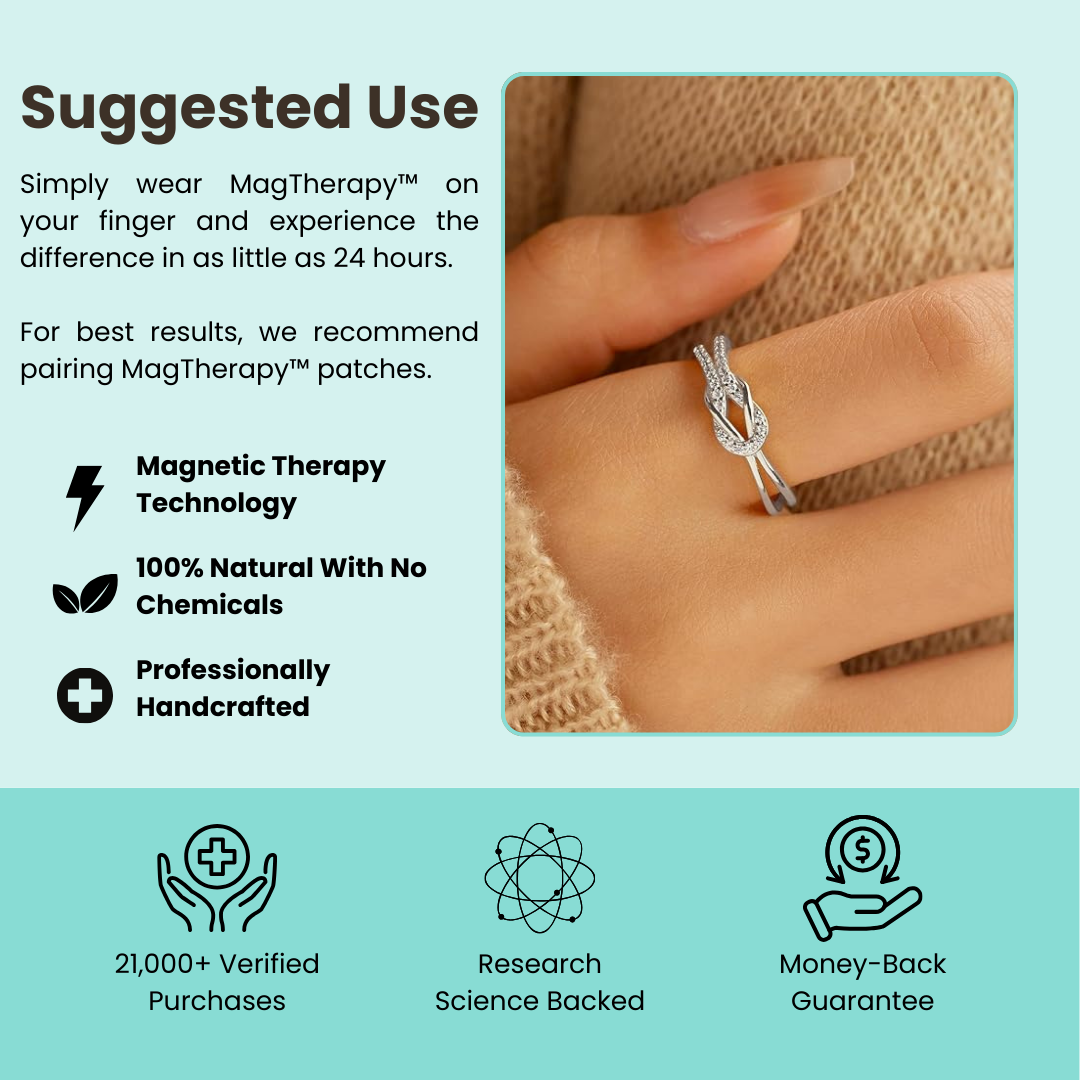 MagTherapy™ 18k Inlaid Knot Menopause Ring Kit