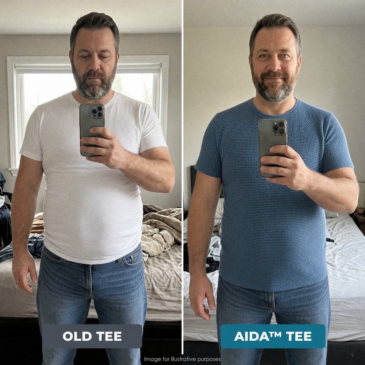 Aida Bamboo Drainage Tee - Old tee vs Aida