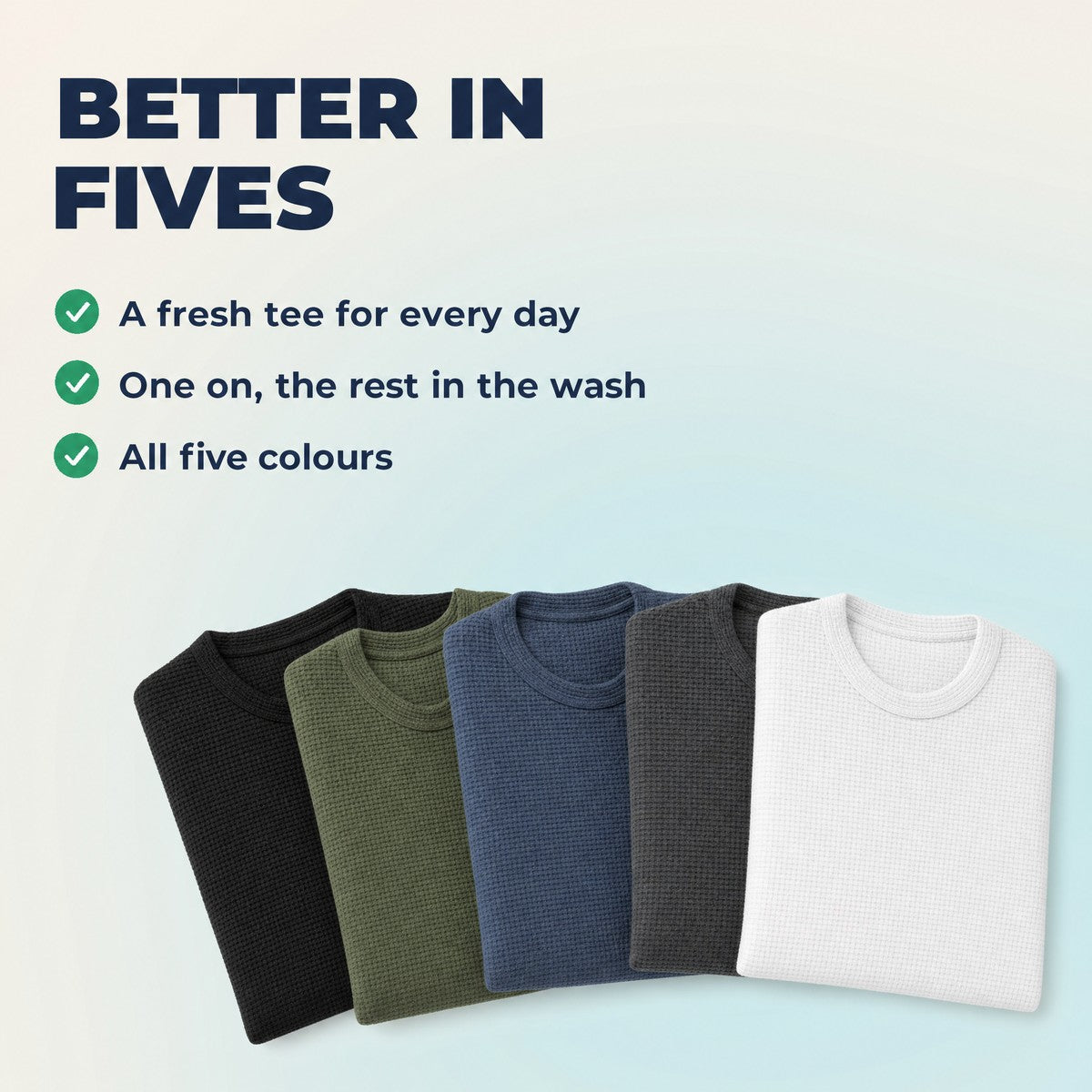Aida Bamboo Drainage Tee - Better in fives