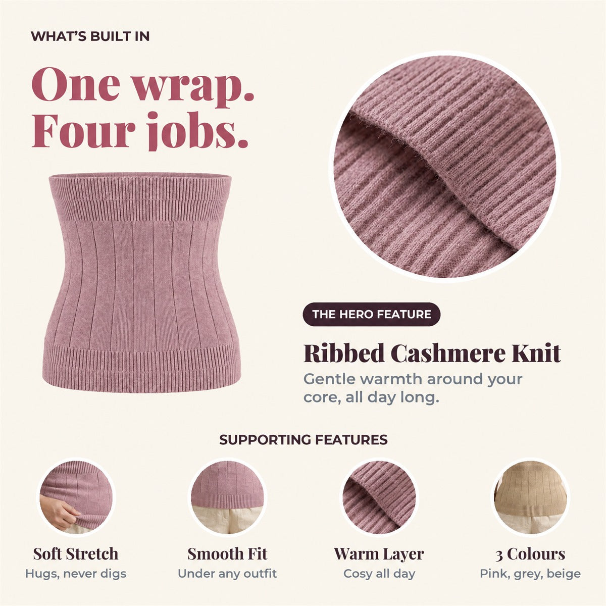 Aida Cashmere Core Wrap - One Wrap Four Jobs