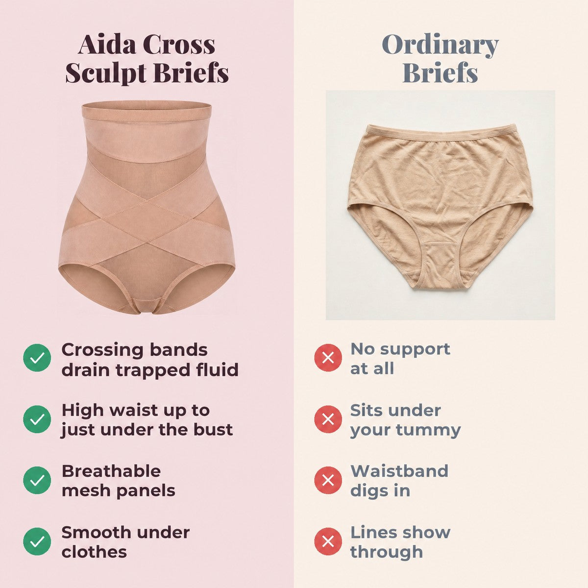 Aida Vienna Cross Sculpt Briefs - Aida Vs Ordinary