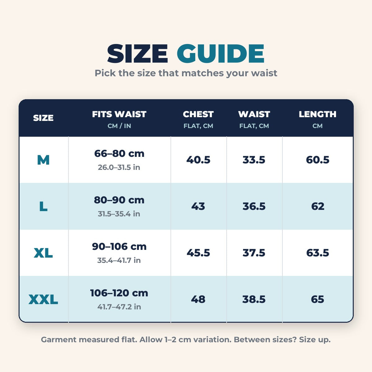 Size guide