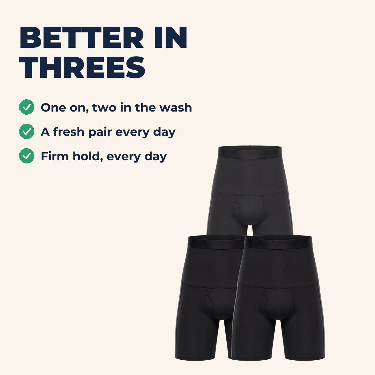 Aida Lymphatic Support Boxers - Better In Threes