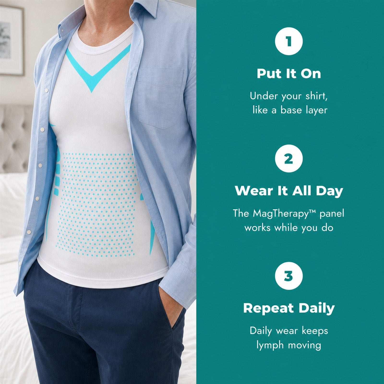 Aida MagTherapy Compression Vest - How To Wear