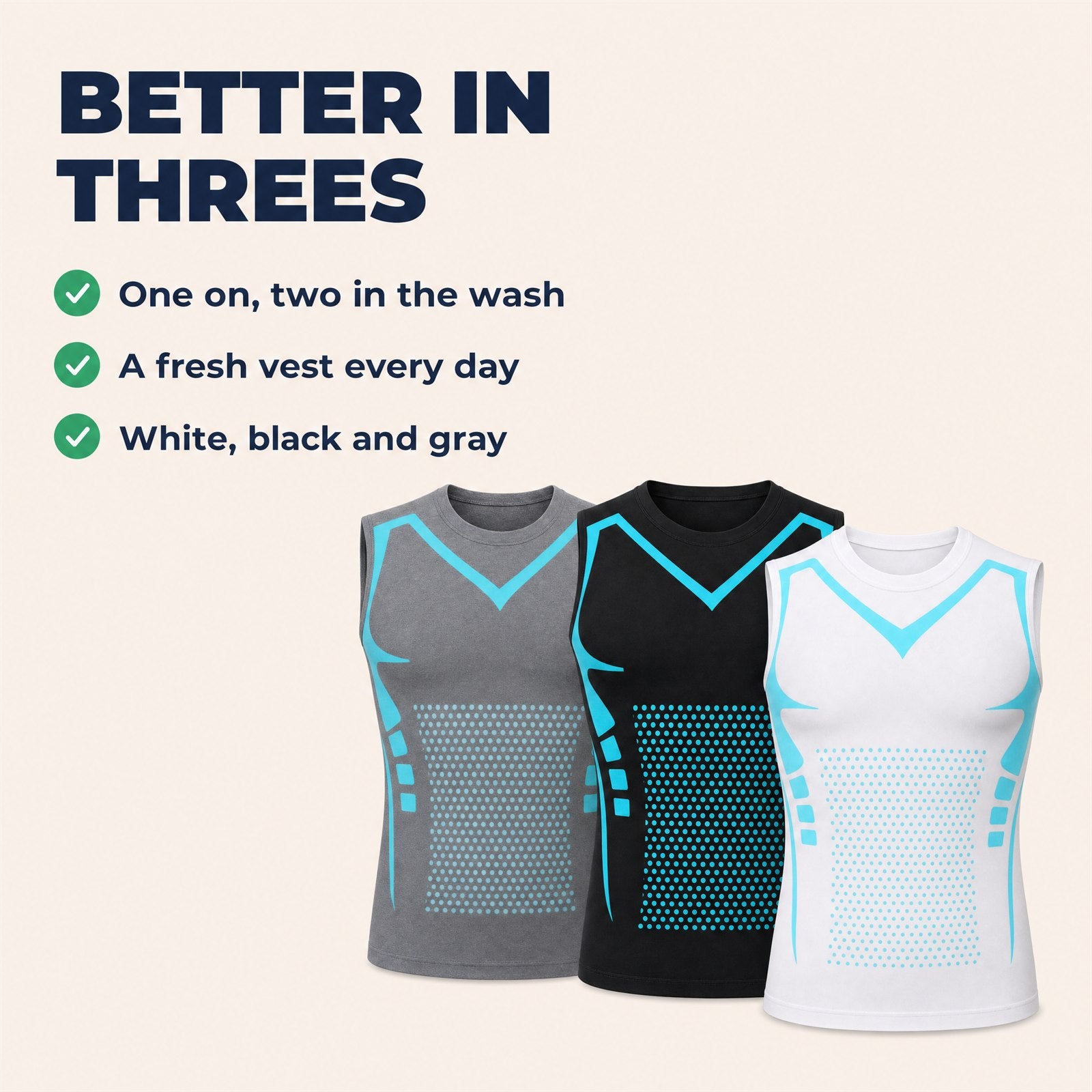 Aida MagTherapy Compression Vest - Better In Threes