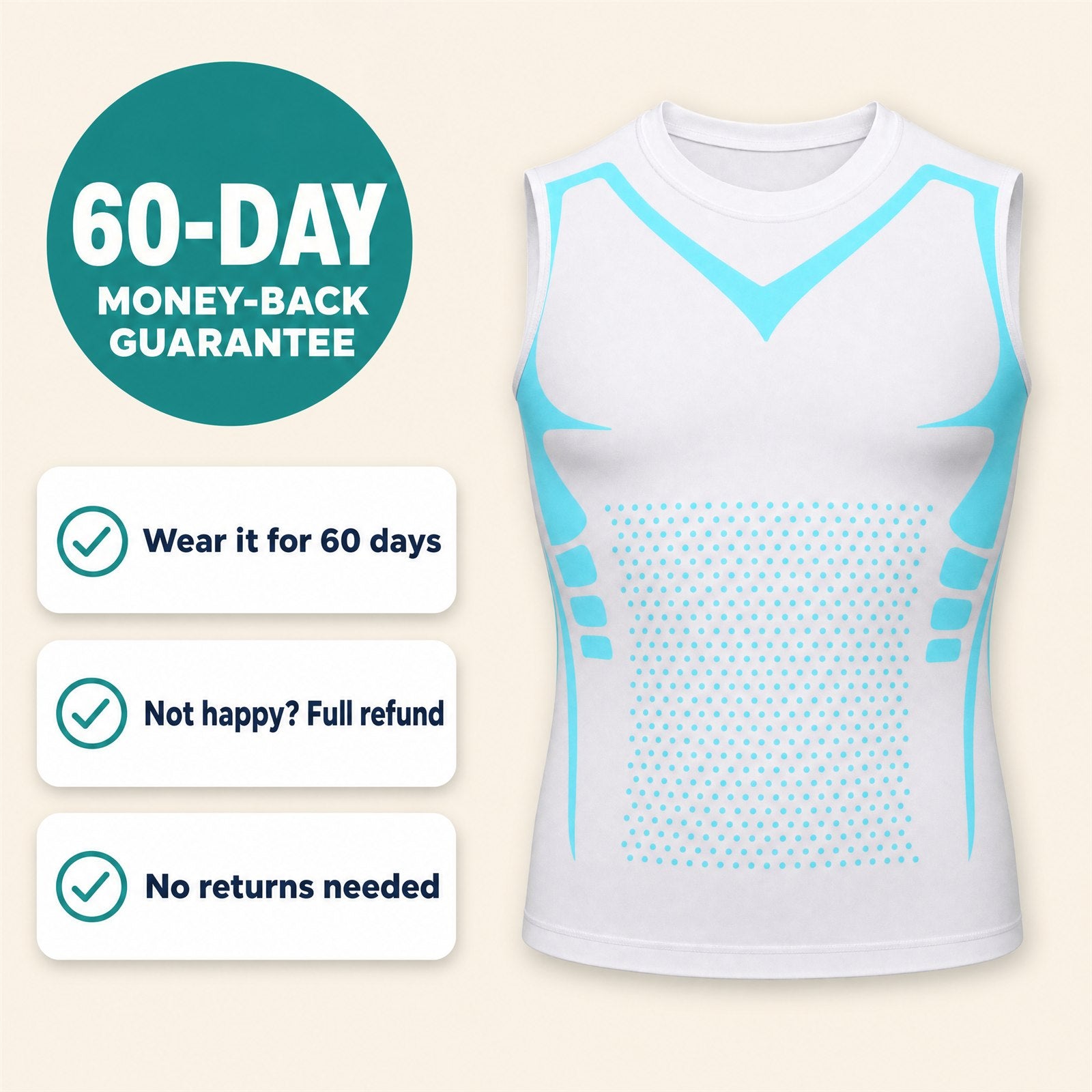 Aida MagTherapy Compression Vest - 60-Day Guarantee