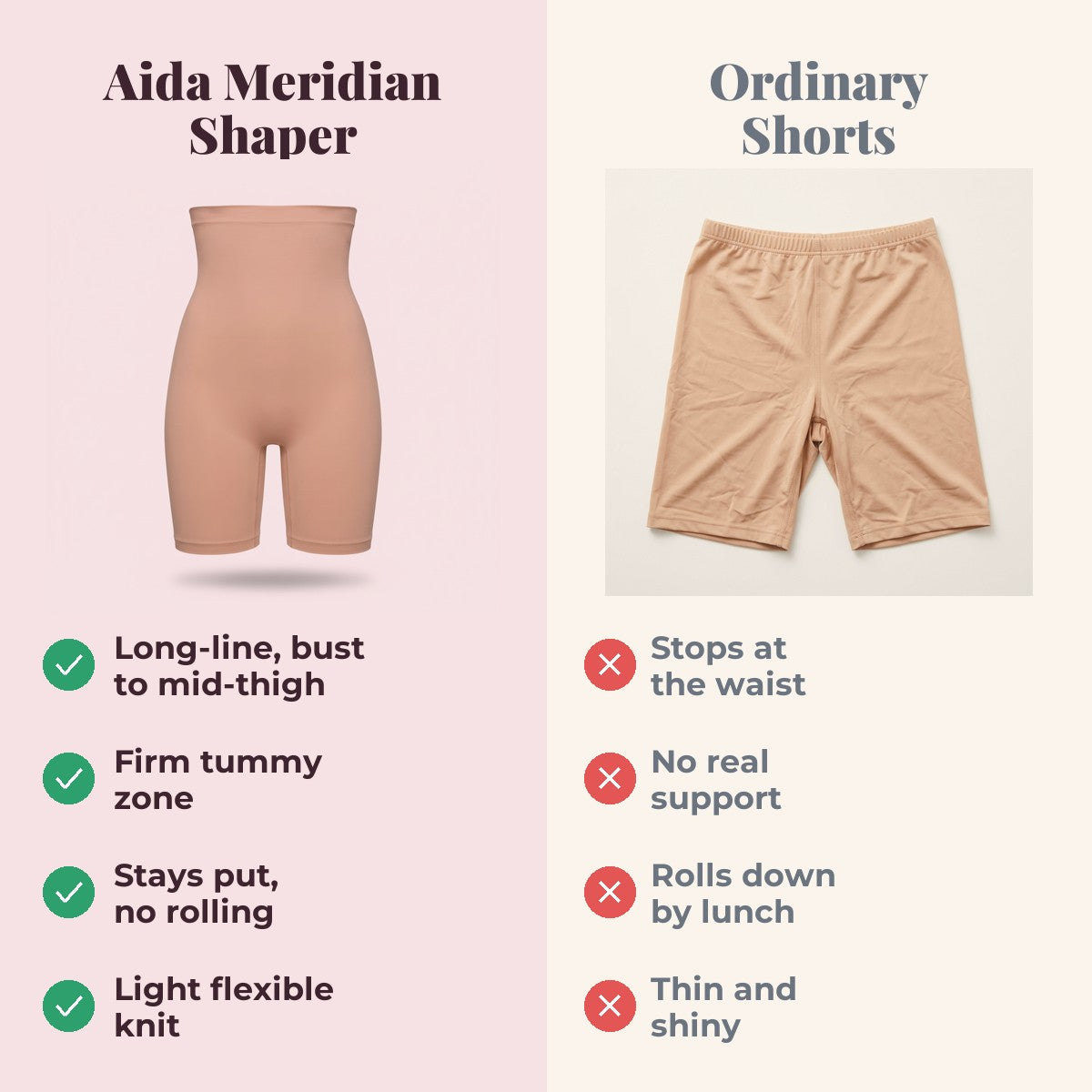 Aida Meridian Shaper - Aida vs Ordinary