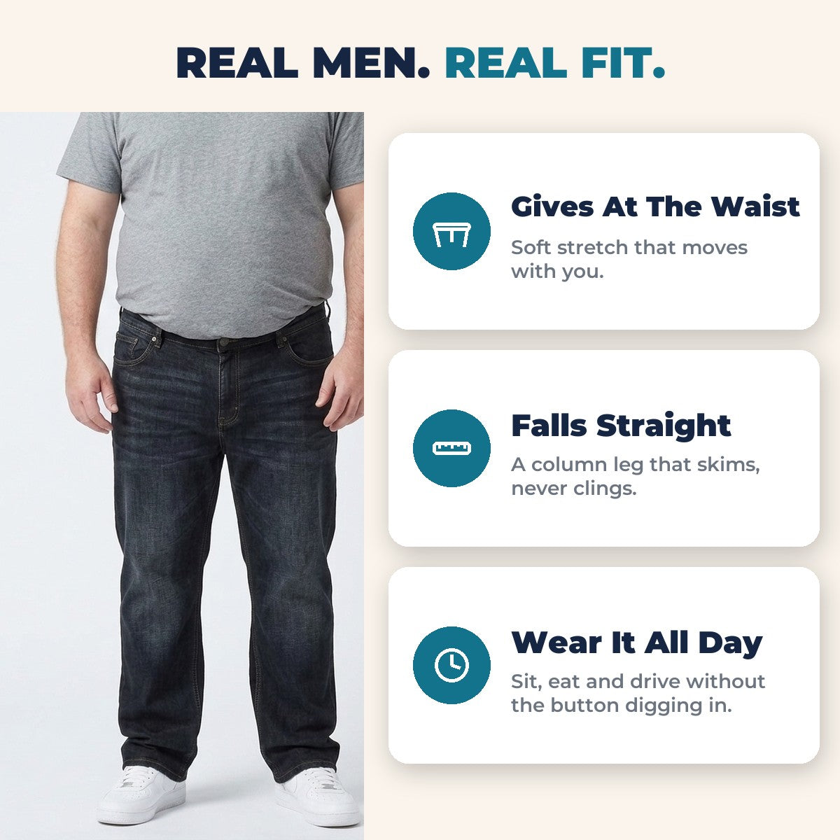 Real men, real fit