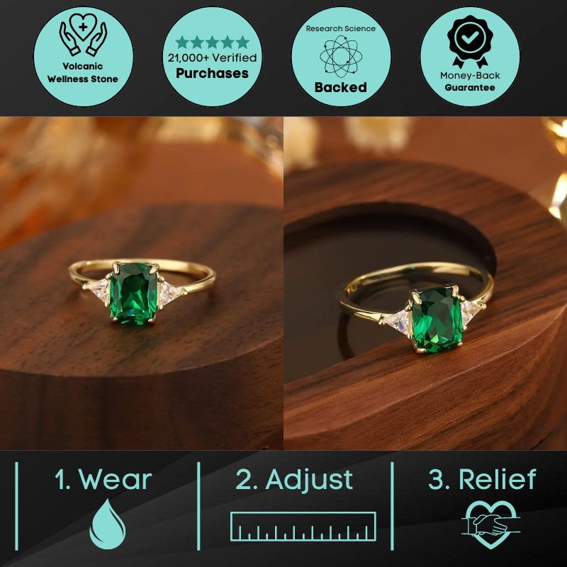 VolcanicX™ Emerald Diamond Slimming Ring